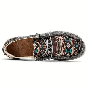 Men'sCanvasLoaferBreathableLace-upNon-slipSlipOnShoes