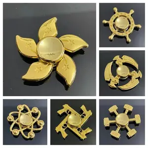 Rainbow-colored metal zinc alloy fidget spinner, portable hand-spinning sensory toy, EDC gadget for relieving stress and anxiety, suitable for office, children, and individuals with autism