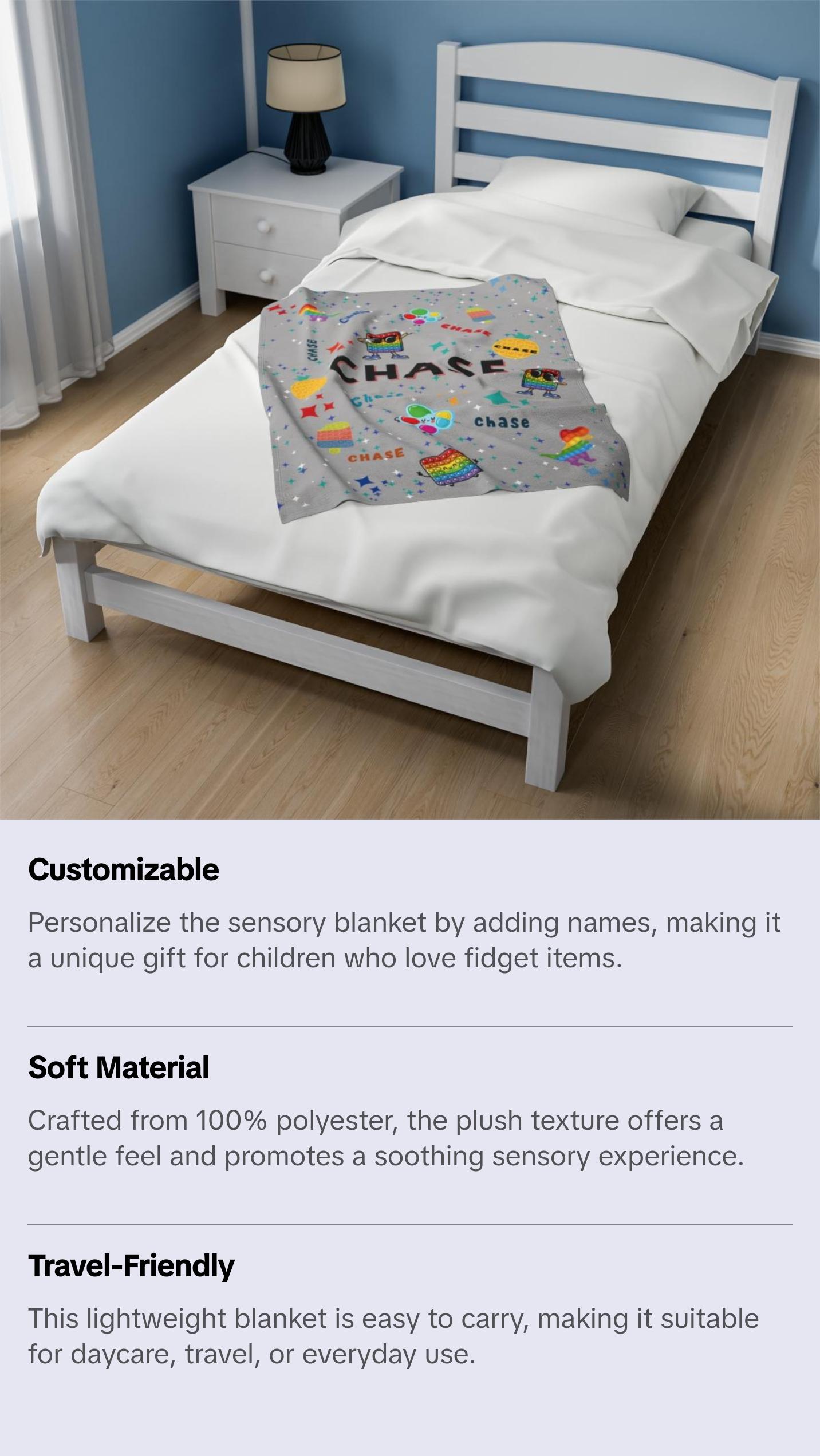 Custom Fidget / Pop It  Blanket