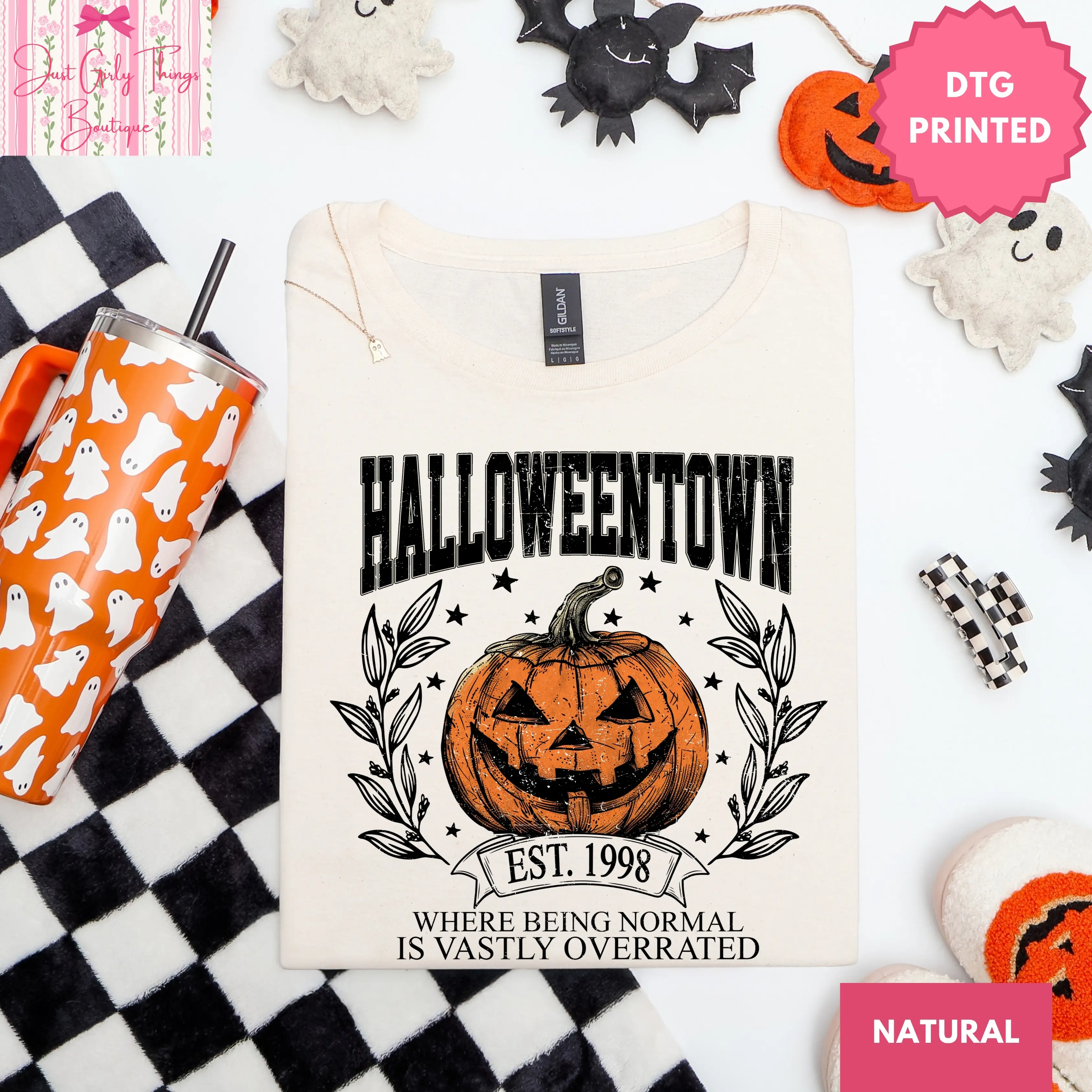 Halloweentown Est 1998 Shirt - Gildan 64000 Softstyle/Gildan 5000 Heavy Cotton Tee -  Halloweentown University Where Being Normal is Overrated Shirt, Retro Halloween Shirt, Halloweentown University Shirt, Halloween Movie Shirt, Halloweentown Shirt