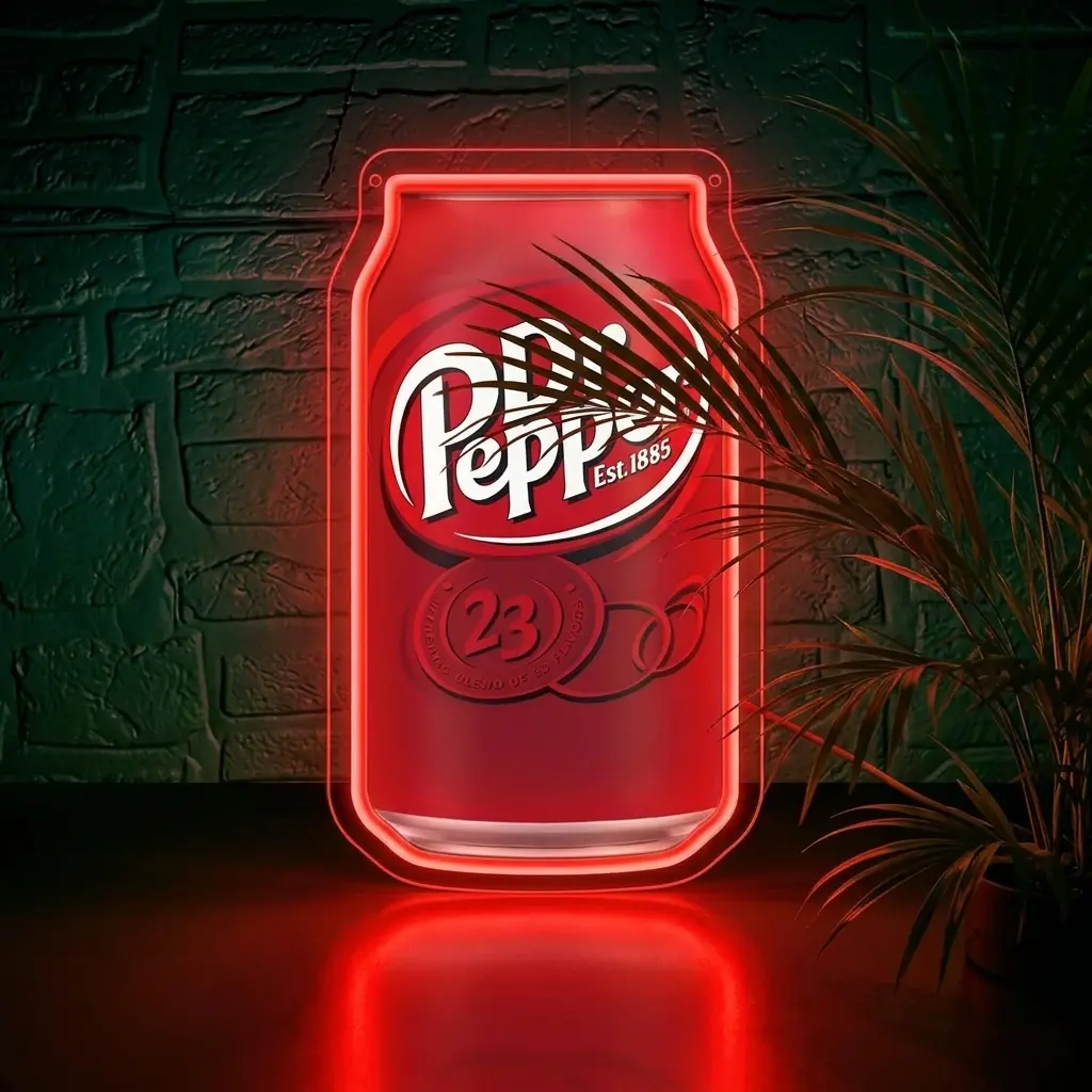 Pepper Neon Sign Dimmable Led Pepper Light for Wall Decor, Soda Decor Neon Signs for Business Man Cave, Bar, Shop, Bedroom, Pepper Gifts for Christmas, Birthday