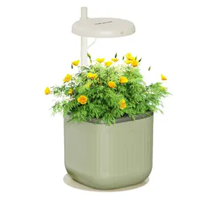 Vego garden Mini Grow Lights Stand for Indoor Plants Full-Spectrum White LED Light with Adjustable Height for Microgreens Compact Desk & Bookshelf Fit