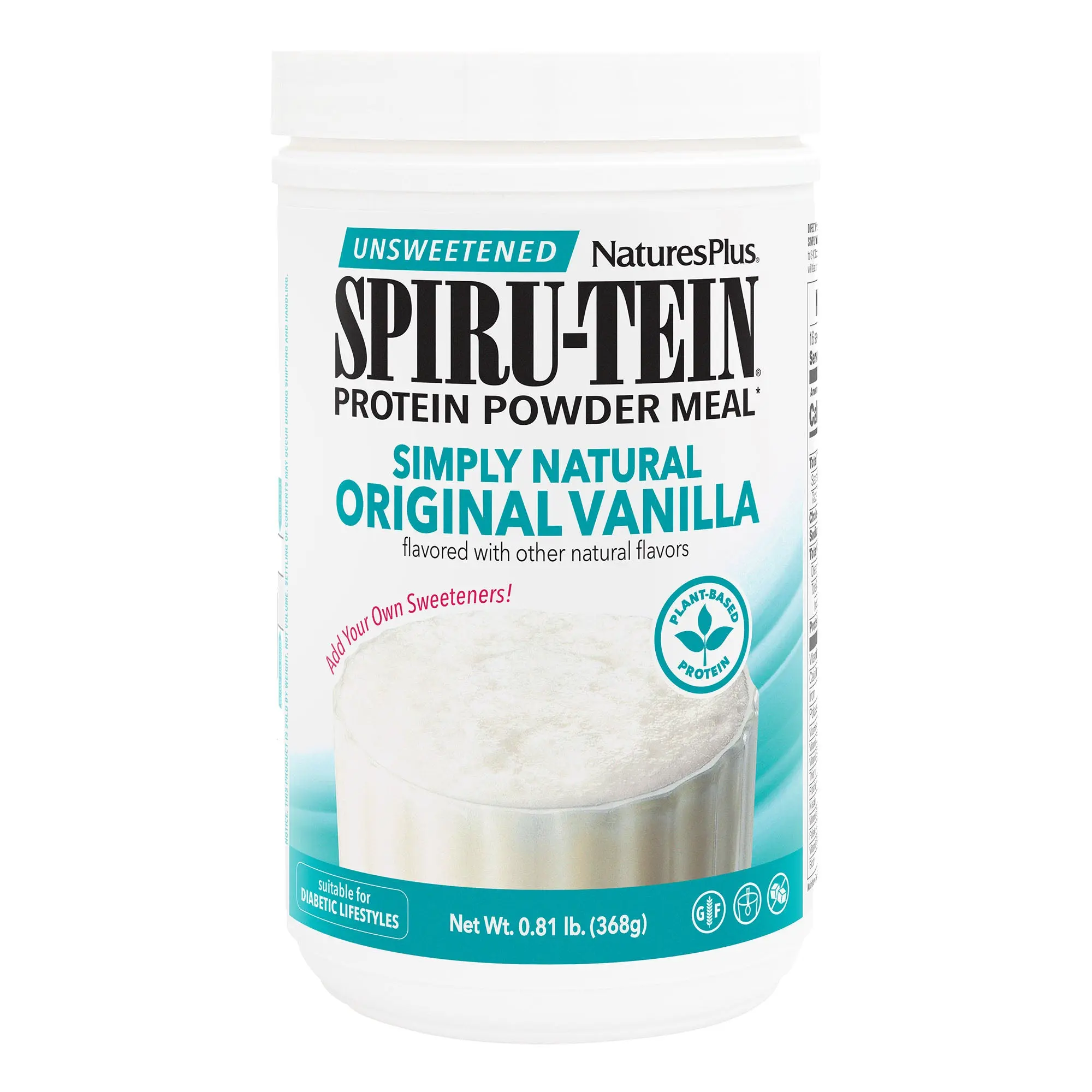 Simply Natural SPIRU-TEIN® Shake - Vanilla Protein Powder by NaturesPlus