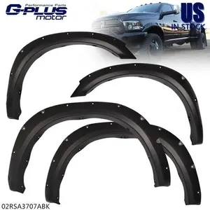 Fender Flares Pocket Rivet Style for 2010-2018 Dodge Ram 2500 3500 Smooth 4Pcs