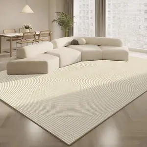Modern Geometric Pattern Design Area Rug, Non-slip Soft Floor Mat, Decorative Carpet for Home Living Room Bedroom, Home Decor