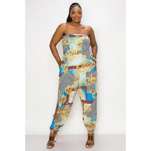 Cleopatra Sleeveless Slit Pocket Jumpsuit
