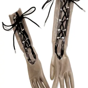 Corset Laced Latex Gloves Corset Laced Latex Gloves
