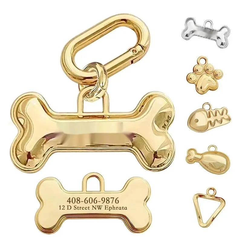 🔥 Personalized Dog Tags with FREE Engraving✨| Solid Brass Pet ID Tags - Never Lose Your Fur Baby!🐶🔑