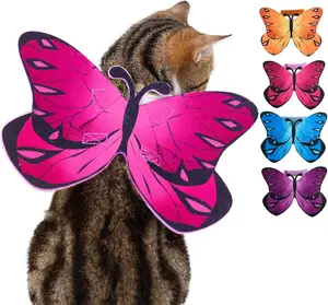 Costume Butterfly Wings for Dogs & Cats -  Halloween Costumes  Wings for Small Medium Dogs, Puppy Clothes Outfit Party Christmas  Dress up Accessories