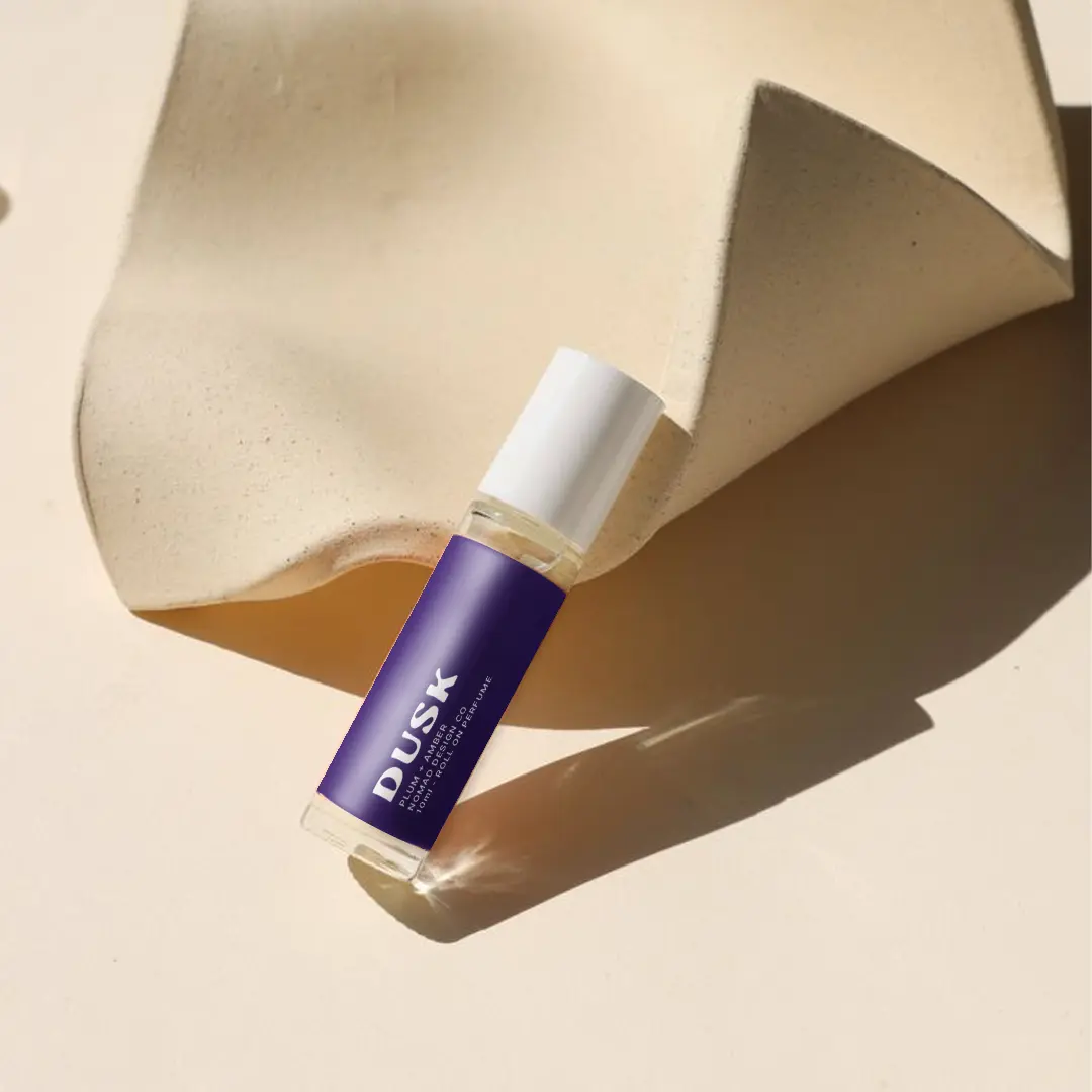 Dusk Perfume Roller 10ml | Plum, Amber, Freesia | Phthalate Free, IFRA Certified | Nomad Design Co