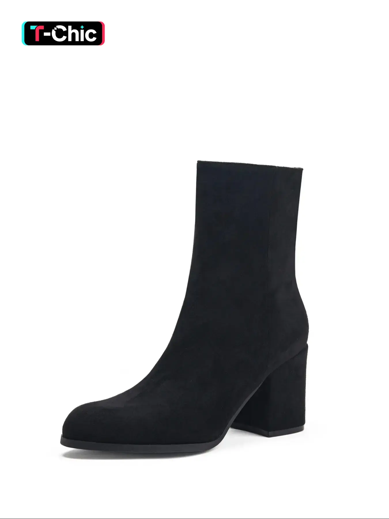 Women's Short Boots with Heel Design, Simple Fashionable Style, Versatile Perfect Shoes for Any Occasion, Stylish Footwear for Ladies