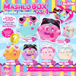 iBloom Squishy Mashlo Box iBLOOM Characters Vol.4 Blind Box Kawaii Soft Scented Slow Rising Stress Relief