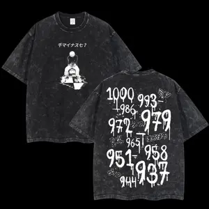 [FS] Retro Vintage Limited "Haise Sasaki" Kaneki Ken Tokyo Ghoul Anime Double Printed Oversized Washed Tee Unisex Oversize Anime Manga Acid Washed Lightweight Cotton T-Shirt, Hoodies & Sweater Wash Gift For Anime Fan, Anime Lover