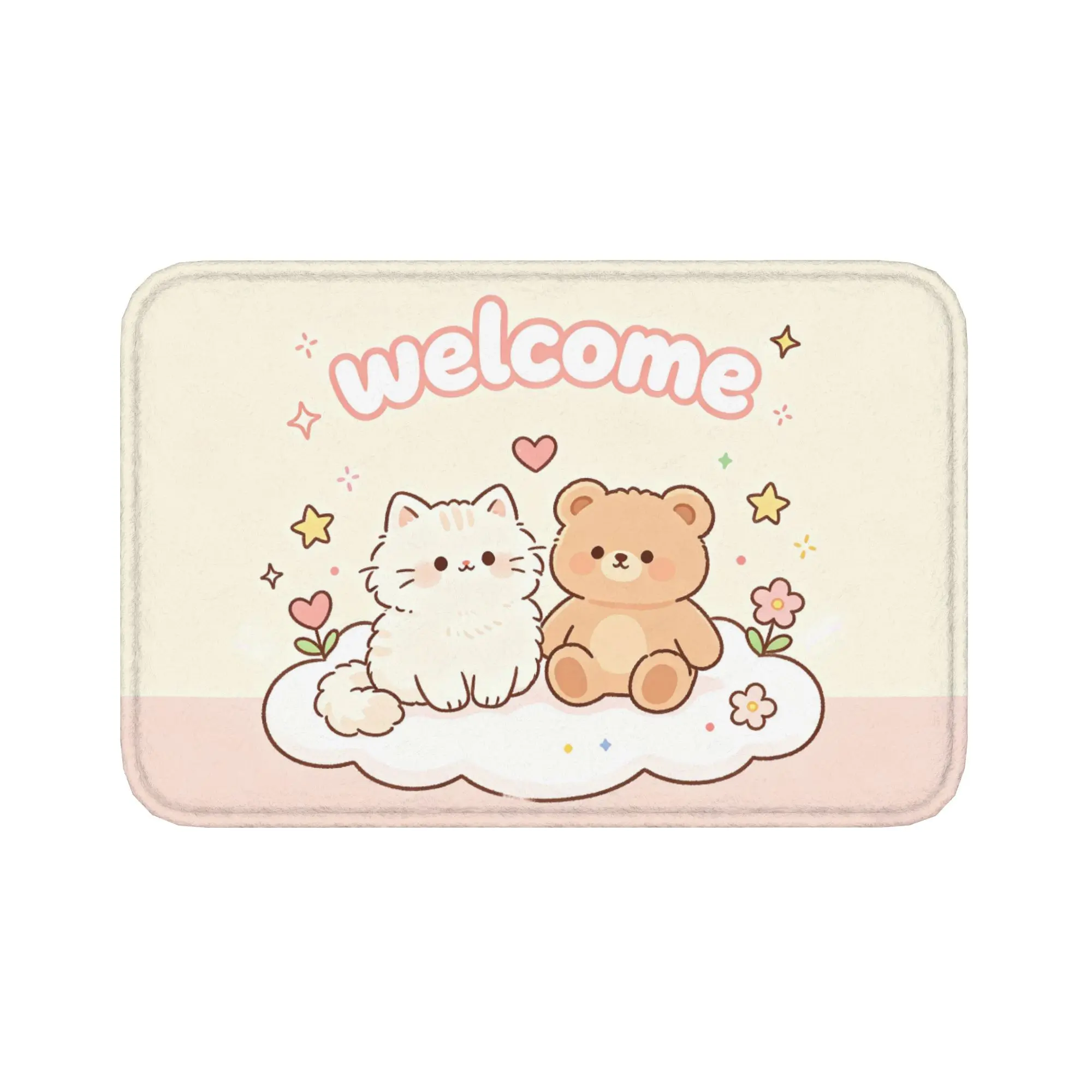 Flannel Floor Mat | Non-Slip & Stain Resistant | Multi-Scenario Household Mat