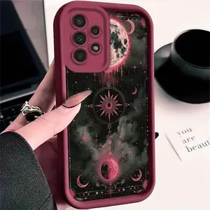 Mysterious Magic Star and Moon Pattern Phone Case Compatible with Samsung Galaxy S26,S26PLUS,S26ULTRA,S25,S25PLUS,S25ULTRA,S24,S24FE,S24PLUS,S24ULTRA,A54,A53,A52,A36,A35,A34,A33,A17,A16,A15,NOTE20,NOTE20ULTRA,S23,S23PLUS,S23ULTRA,S22,S22PLUS,S22ULTRA,A14,