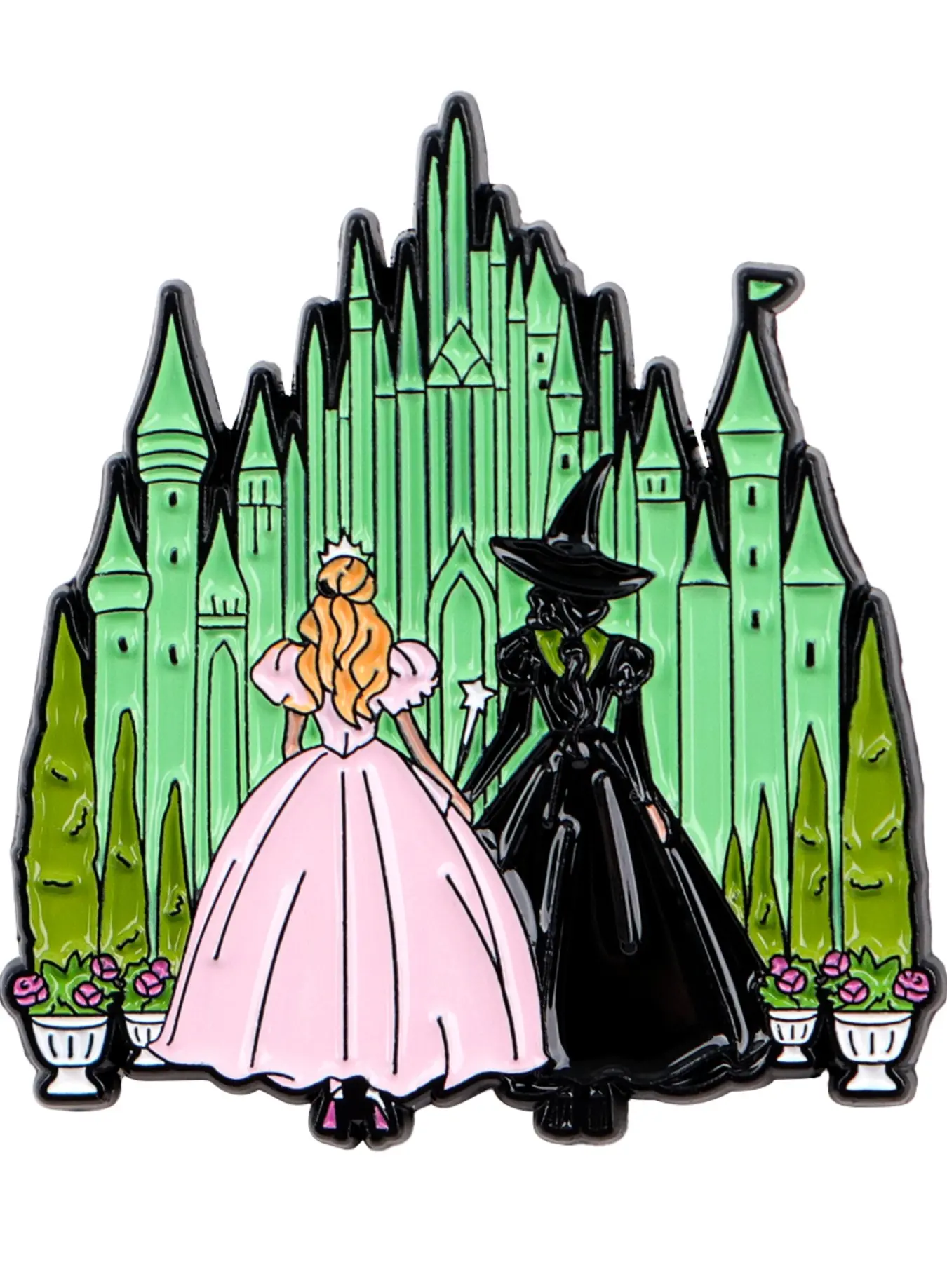 Magic Witch Friend Enamel Brooch, Creative Cute Design Badge, Halloween Personalized Clothing Accessory, Perfect Gift for Her, Durable Metal Pins, Fashion Accessory, Alloy Brooch Pin