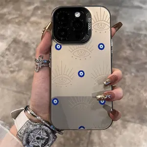 Line Blue Eyes Phone Case, Anti-Slip Anti-Drop, Suitable for iPhone 17 AIR 17/16/15/14/13/12/11/8/7 PRO PRO MAX X XS XR PLUS, Ideal Gift for Friends and Family, CYK435