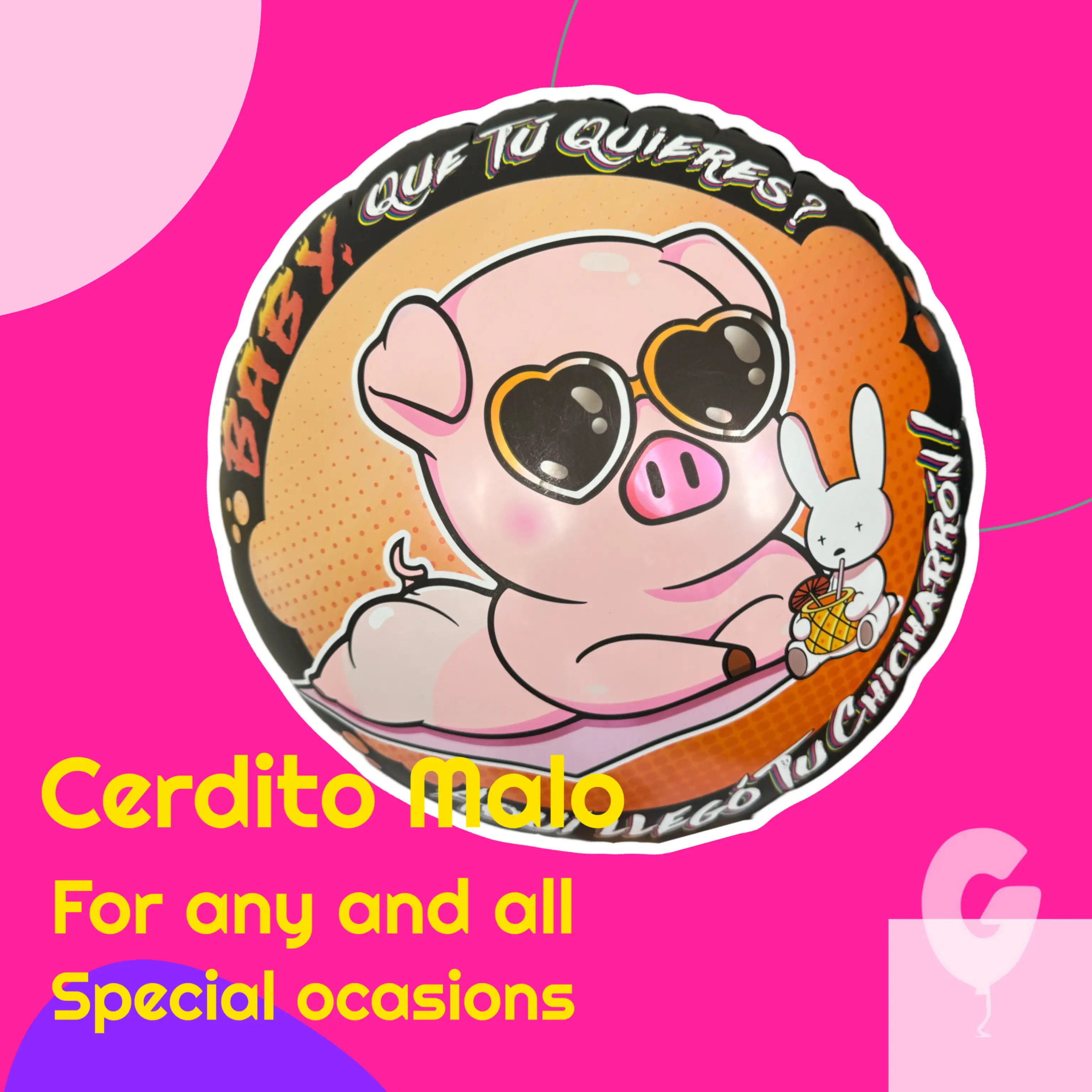 Baby what you want, 18 inch balloon