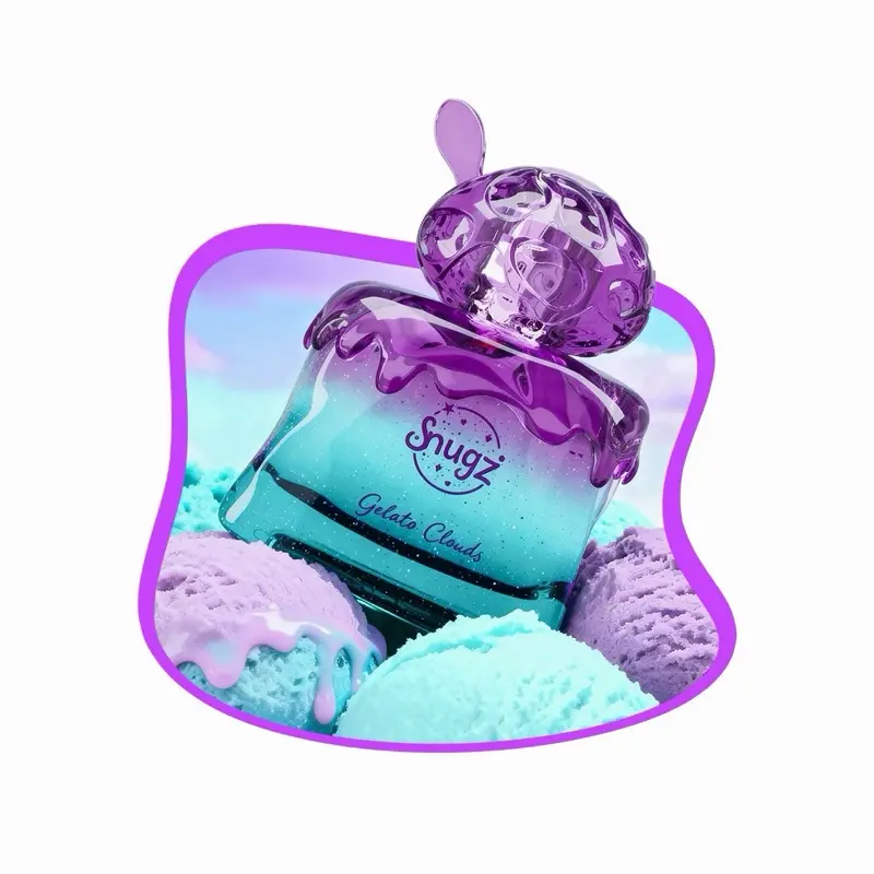 Snugz Gelato Clouds Eau de Parfum 100ml 3.4 FL OZ Perfume with Purple Bottle and Clouds Design