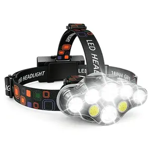 30W High Power 2026 New Bright LED Headlamp Rechargeable, Headlight with Red SOS  8 Modes Headlight with Red SOS, IPX4 Waterproof & 90° Adjustable, USB-C Rechargeable for Camping, Car repair, night running, keeping escape tools in the car, outdoor parties