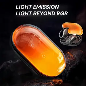 OWS Open Wireless Luminous Sand Earphones, High Fidelity Sound Quality, High Definition Music with Built in Microphone Suitable for Listening to Music, Sports, and Fitness