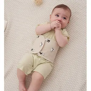 Newborn Baby Cotton Abdominal Wrap, Infant Anti-Cold Belly Protector, Children All-Season Waistband Set of 3, Petite Size
