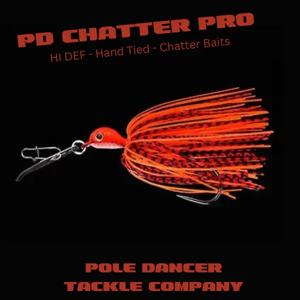 2 PACK - PD CHATTER PRO - HI DEF - Hand Tied - Chatter Baits on Super Sharp Wide Gap Hooks