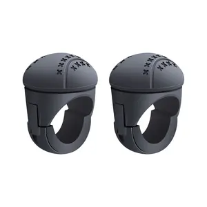 2/1 Pack Steering Wheel Spinner Knob, Universal One Hand Driving Assist Handle, Anti-Slip Power Grip Design, Easy Control Steering Wheel Aid for Car Truck Tractor Boat Forklift, Smooth Turning & Parking Maneuvering