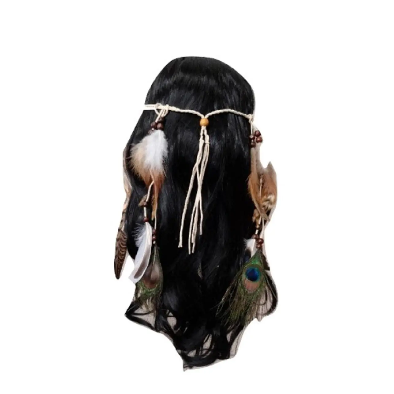 Hippie Feather Headband - Boho - Peacock - Costume Accessory - Unisex