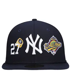 NY Yankees MLB Snapback Cap – Adjustable Flat Brim Baseball Hat with Embroidered NY Logo, Streetwear Hip Hop Fashion for Men Women