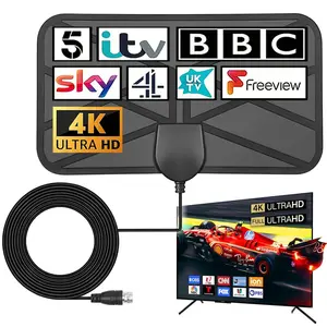 TV Antenna,Digital TV Antenna for Smart TV,Amplified HDTV Antenna Local Channels with Amplifier Signal Booster-Support 4K 1080p