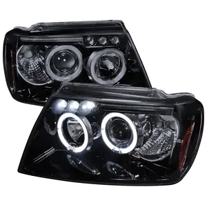 1999-2004 Jeep Grand Cherokee Dual Halo Projector Headlights (Glossy Black Housing/Smoked Lens) 1999-2004 Jeep Grand Cherokee Dual Halo Projector Headlights (Glossy Black Housing/Smoked Lens)