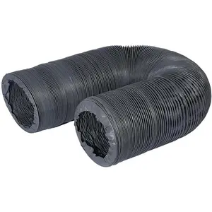8 Inch 25 Feet Flexible Duct Non-Insulated Duct Hose,Flex Air Ducting for HVAC Ventilation,Grow Tents, Dryer Rooms, Kitchen (8IN-25FT)
