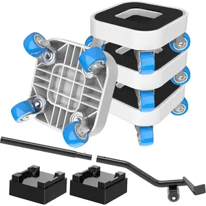 New Upgrade Furniture Sliders, Furniture Movers with Wheels, Furniture Lift Mover Tool Set with 360° Rotatable Wheels, Furniture Dolly for Moving Heavy Duty Sofa, Bed, Load Capacity Up to 750lb