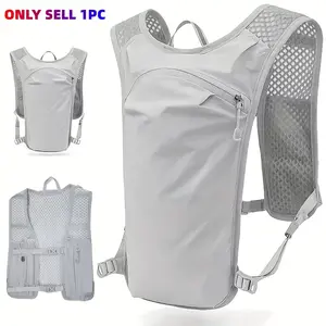 Pure Color Running Tank Top, Multi-Functional Large Capacity Running Vest, training vest, Multiple Pockets Running Shirt, Ideal for Sports and Outdoor Activities