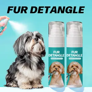 Anti-Static Fur Detangle Spray for Long or Thick Pet Hair. Moisturizes and strengthens hair fibers, reduces breakage, and improves coat softness and shine. Ideal for grooming at home or after baths#TikTokshopBlackFriday