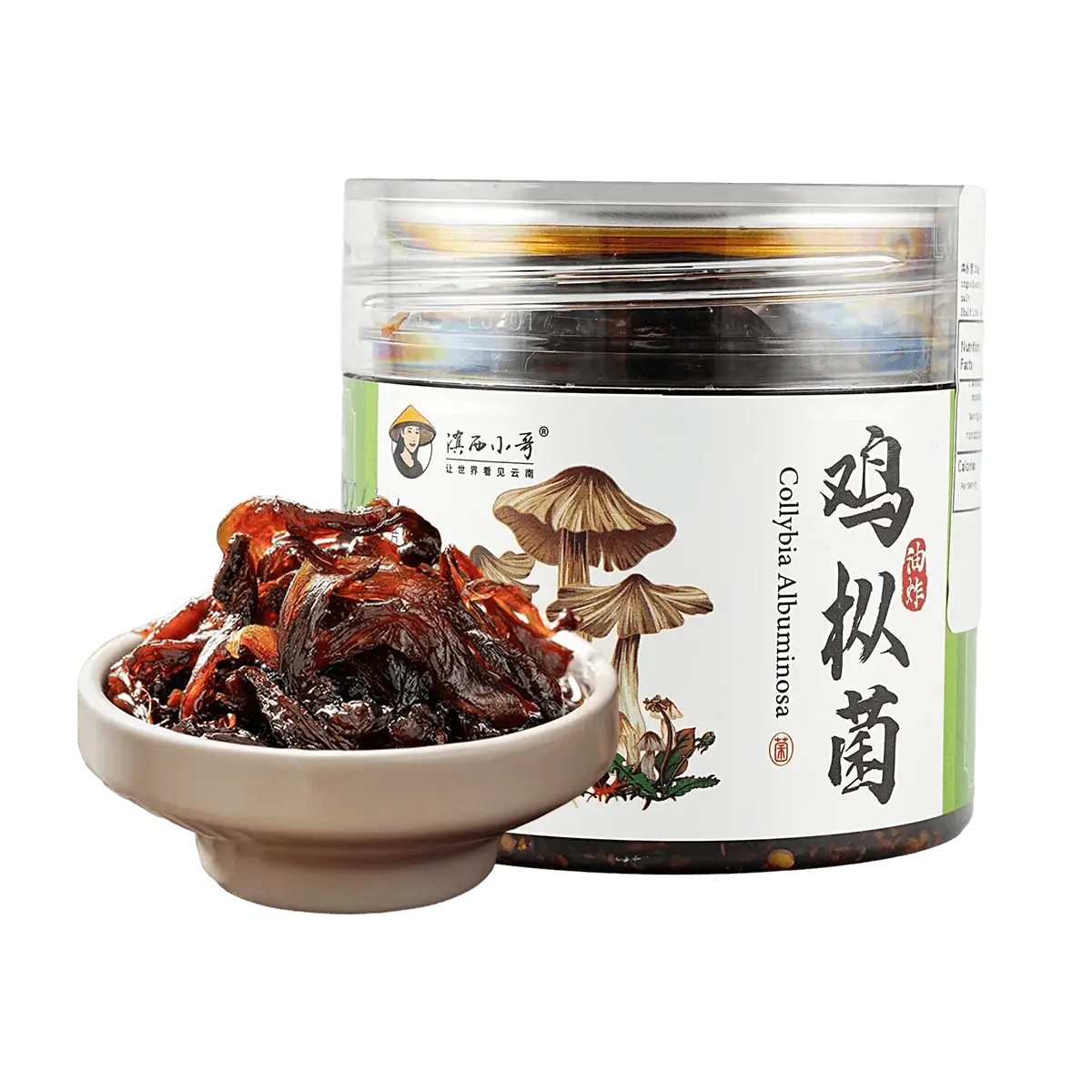 DIAN XI XIAO GE Fried Chicken Mushroom Sauce for Rice & Noodles - Yunnan Specialty Condiment, Savory Mushroom Stir-Fry Paste (200g)
