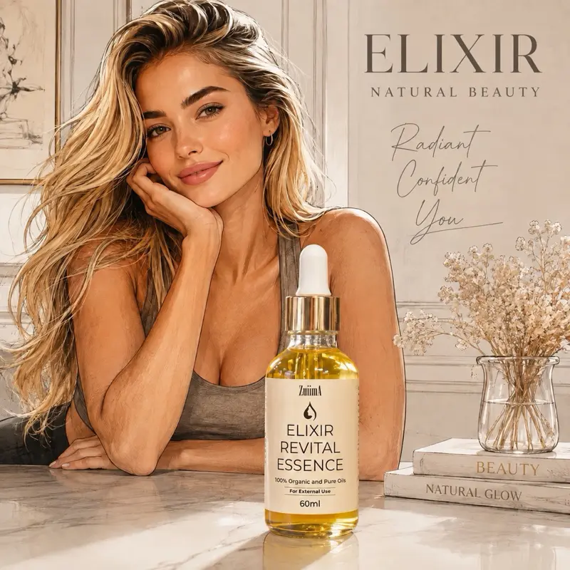 Zuiima Elixir Revital Essence, 60ml  Oil’s Organic and Pure  Cosmetic Daily