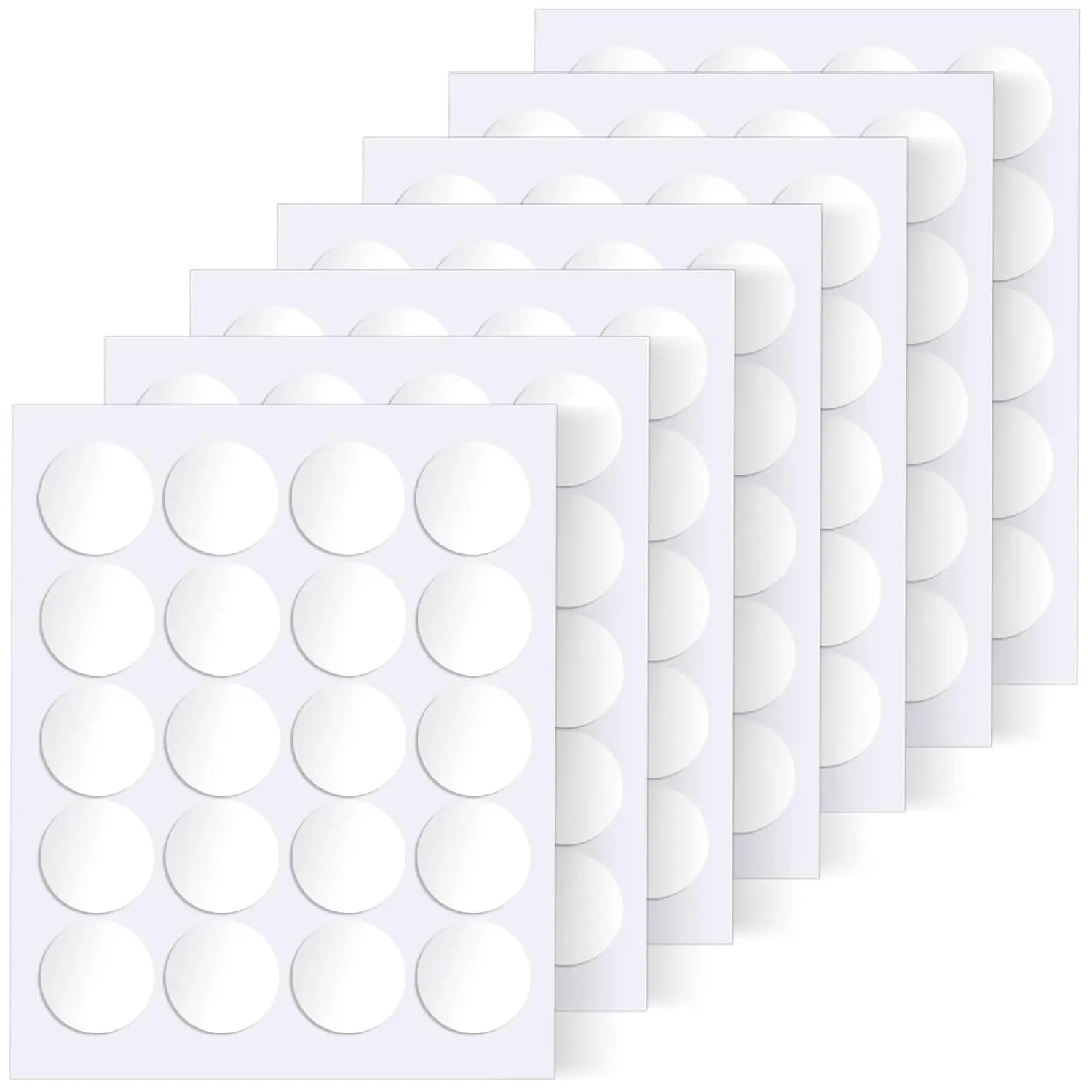Poster Putty, 140 count 20mm/0.79" Adhesive Sticky Tack Double Sided Removable Putty Dots, Clear Round  Mounting Transparent Tacky Sticky Circles