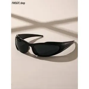 Unisex Small Frame Sunglasses, High Quality Simple Fashion Sporty Shades, Trendy Versatile Street Catwalk Style Eyewear for Men Women, Perfect for Daily Outdoor Casual Wear