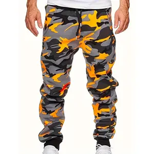 Men's Casual Camouflage Print Jogger Pants, Fashion Outdoor Streatwear