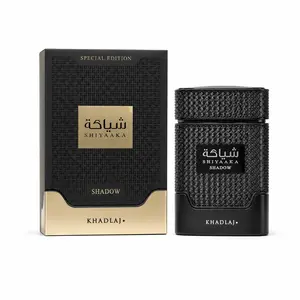 KHADLAJ Shiyaaka Shadow Eau de Parfum, Woody Spicy Scent for Men with Pink Pepper, Cedarwood & Musk, Long-Lasting Fragrance, Special Edition, 100ml / 3.4 fl oz, Single Item