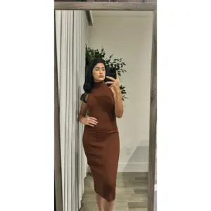 Coffe Midi Dress