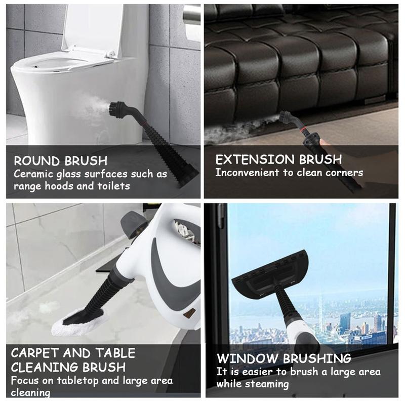 Pressurized Handheld Steam Cleaner Multi Surface Natural Steamer for Home Kitchen and Car with 11 Replacement Parts Multi Purpose Handheld Steamer and Portable Sanitizer