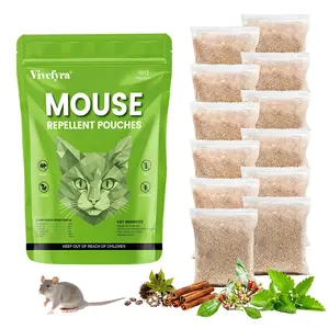 Mouse Repellent Pouches 10/12Pack, Rodent Repellent, Keep Rodents Out of Cars and Home, 4 Potent Plant Oils