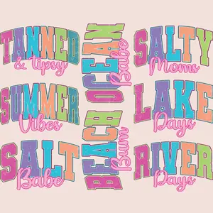 Varsity Neon Summer - 30x24 - PREMADE GANG SHEET