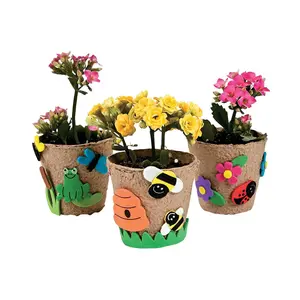2 1/4" Mini Papier-Mâché Garden Pot Craft Kit - Makes 12