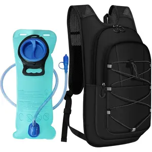 Hydration Backpack - Lightweight Hiking Water Backpack with 2L Water Bladder, Running Hydration Vest Backpack for Men Women, Hydration Pack for Hiking, Cycling, Climbing