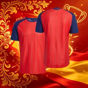 2026 Spain Home And Away Red And White 19# Lamine Yamal 20# Pedri Short And Long Sleeve Soccer Jersey Fans Version