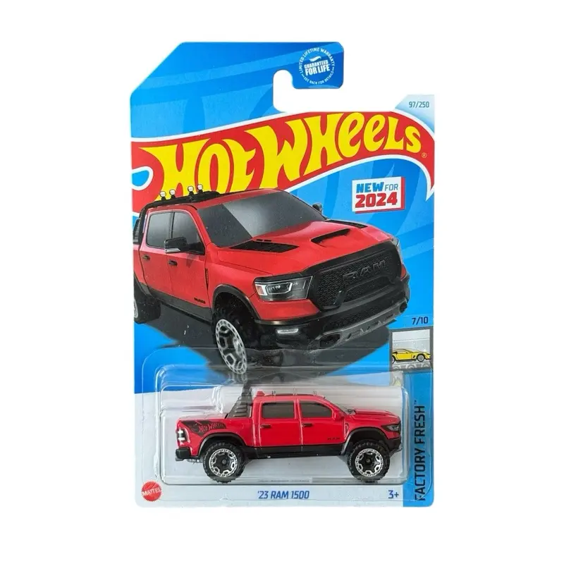 Hot Wheels ‘23 Dodge Ram 1500 Truck Red 1:64 Diecast Car, Model Cars, Diecast Toys